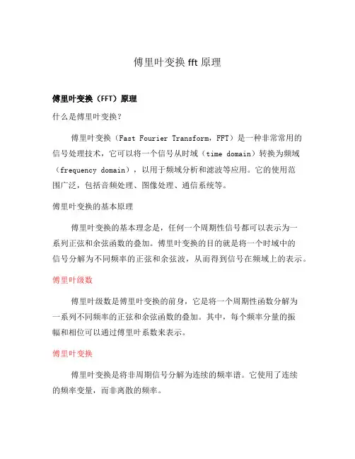 傅里叶变换fft原理