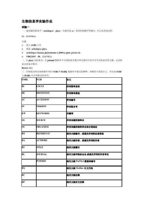 生物信息学作业1.doc