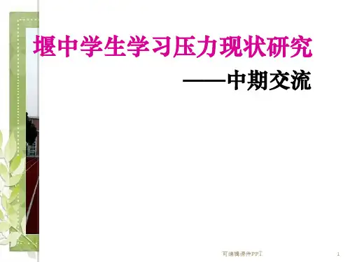 研究性学习中期报告ppt课件