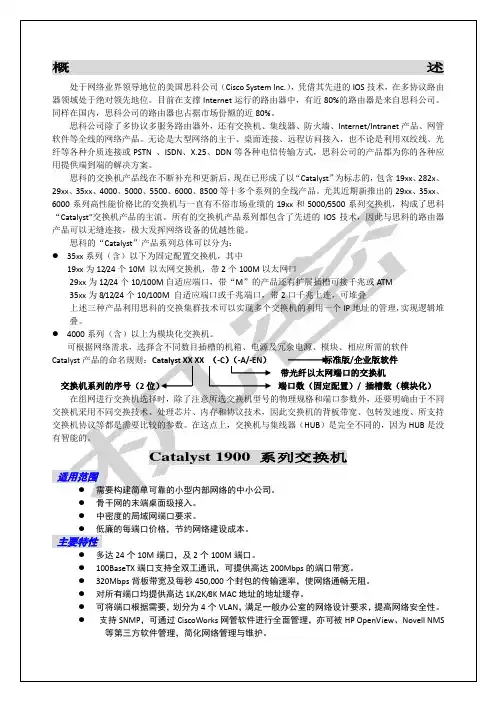 Cisco产品销售手册p