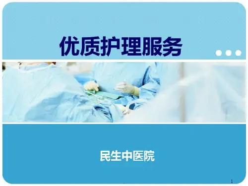 优质护理服务PPT课件