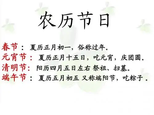 中国重要节日
