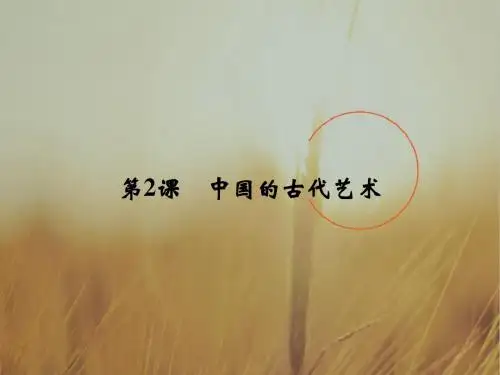 2017-2018学年高中历史人民版必修3课件：专题二 古代中国的科学技术与文化 2-2 精品