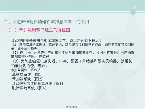 应用化工技术专业《固定床催化反应器在苯加氢装置上的应用》
