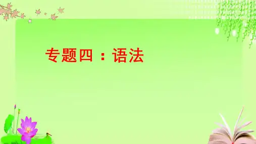 最新2020济宁中考复习语法之词语、固定短语专项(45张ppt)教育课件