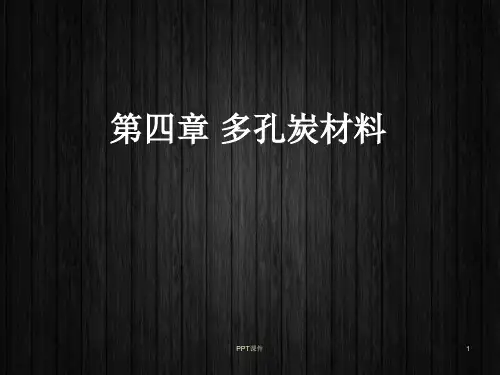 多孔炭材料  ppt课件