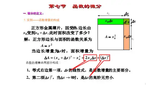 高等数学 第2章 第七节 函数的微分