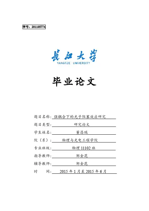 光子阻塞效应