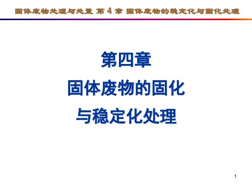 第4章固体废物固化物化与稳定化处理