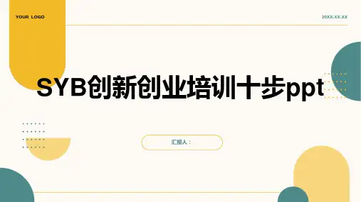 SYB创新创业含动画培训十步ppt