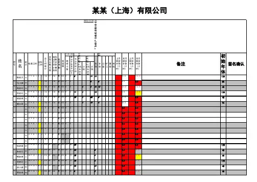 综合工时制及标准工时制考勤计算表