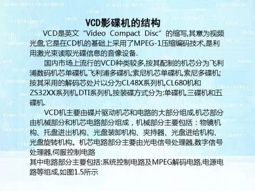 1.3 VCD影碟机的结构
