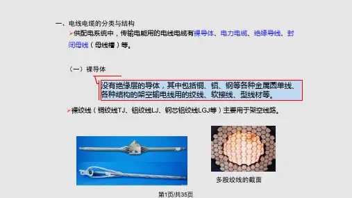 电线电缆的选择与敷设PPT课件