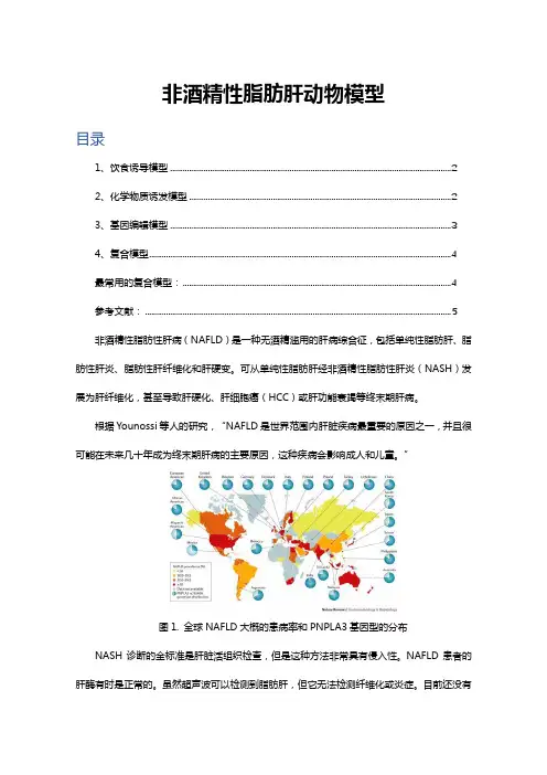 非酒精性脂肪肝动物模型