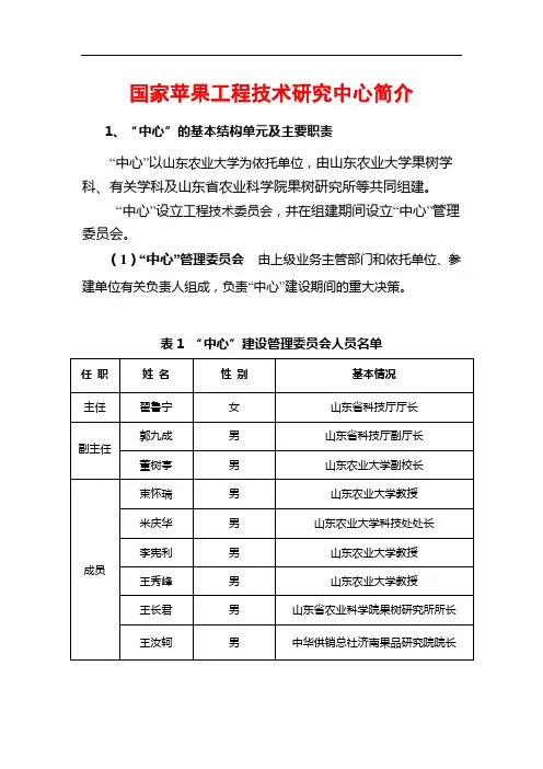 国家苹果工程技术研究中心简介