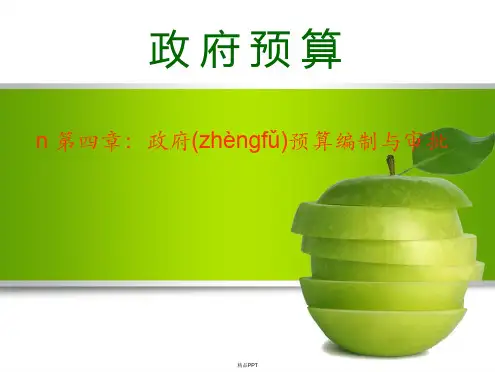 第四章 政府预算编制