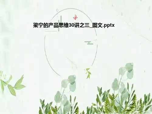 梁宁的产品思维30讲之三_图文