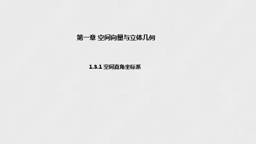 1.3.1 空间直角坐标系 课件(共24张PPT)