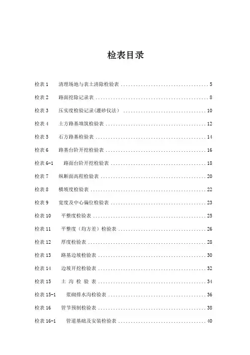 检表