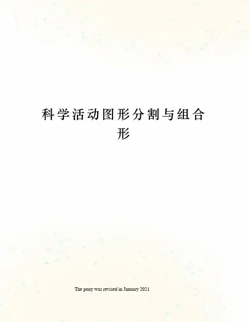 科学活动图形分割与组合形