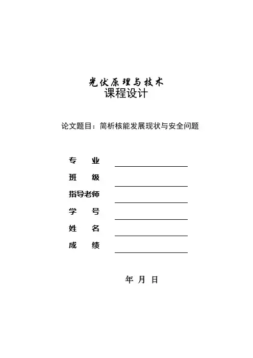 核能论文