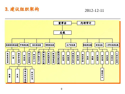 战略规划部组织架构