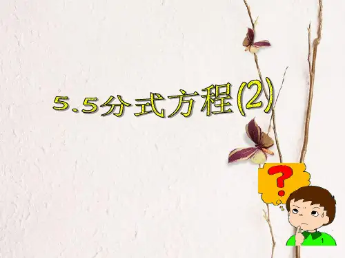 七年级数学下册 第五章 分式 5.5 分式方程课件 (新版)浙教版.pptx