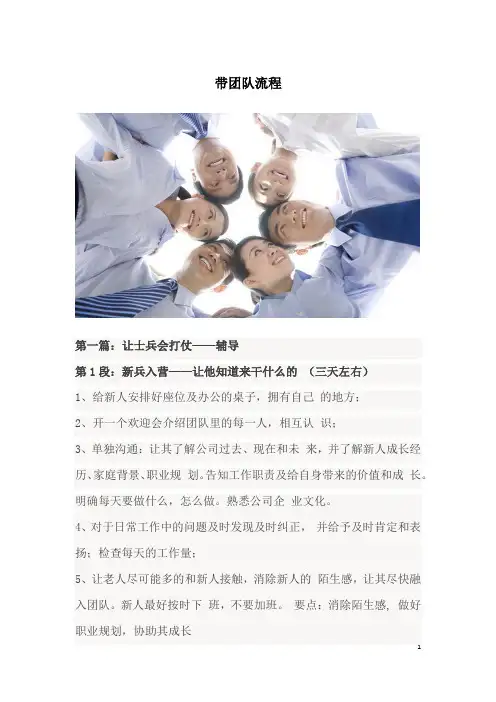 带团队流程
