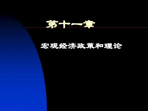 宏观经济学第十一章-宏观经济政策和理论ppt课件