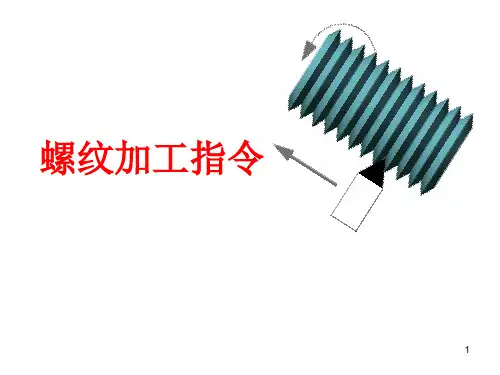 九、螺纹指令