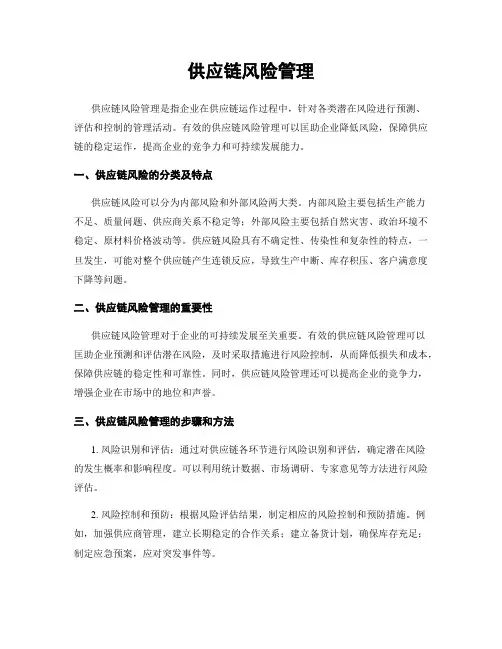 供应链风险管理