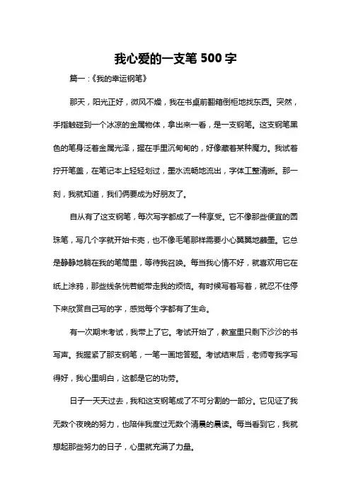 我心爱的一支笔500字