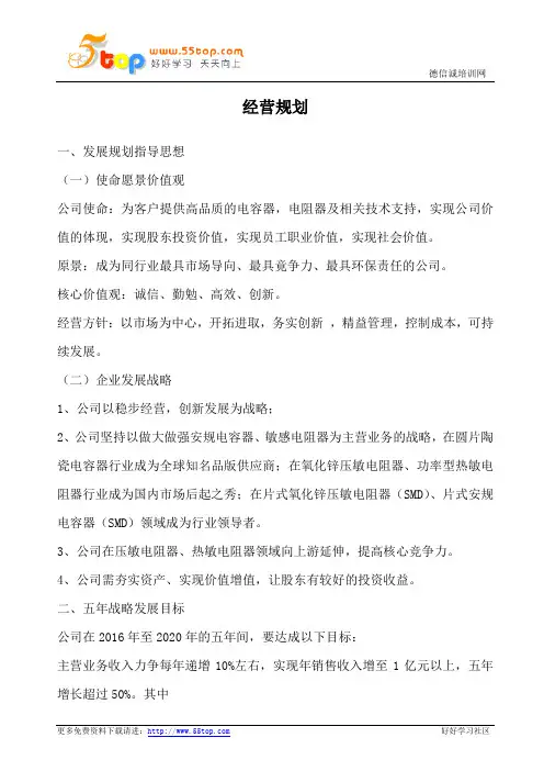 IATF16949经营规划