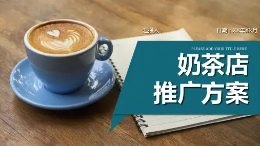 2023最新案例分析之大学生奶茶店创业策划营销方案商业计划书PPT模板
