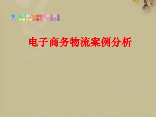 电子商务物流案例分析