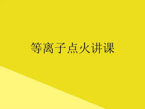 等离子点火讲课PPP文档(最全版)