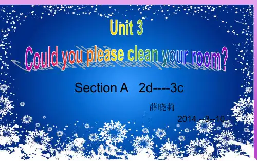 Unit_3_Could_you_please_clean_your_room______Setion_A_3