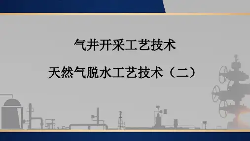 天然气脱水工艺技术(二)