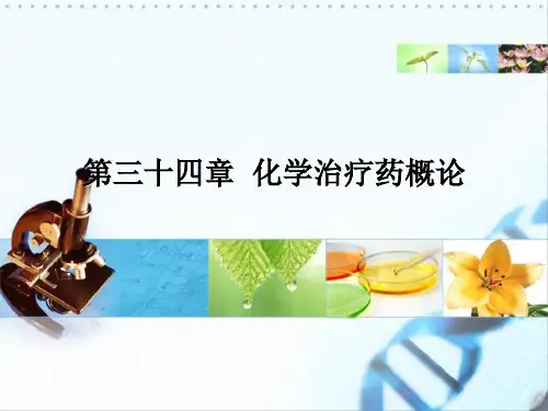 《药理学》教学课件 第34章  化学治疗药概论