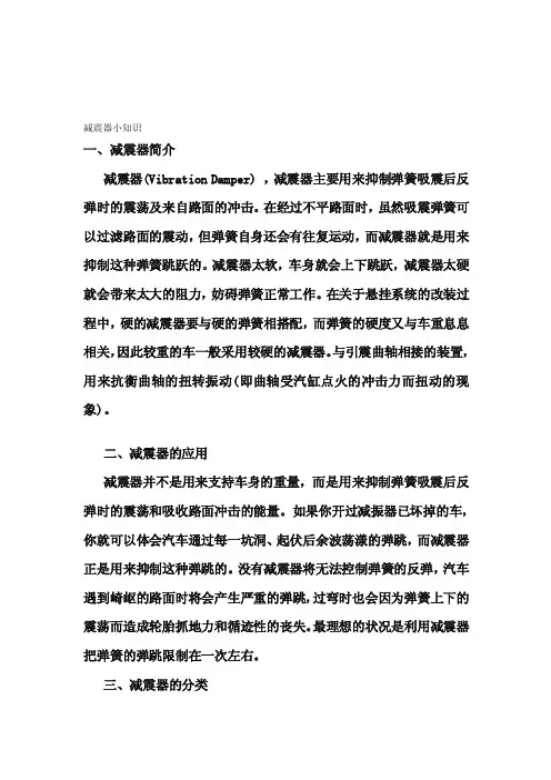 [练习]减震器小知识