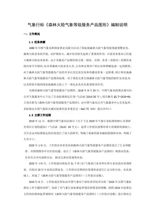 《森林火险气象等级服务产品图形》编制说明
