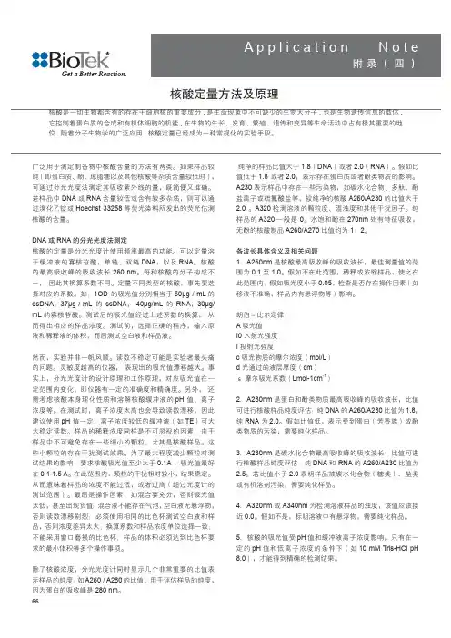 核酸定量方法及原理