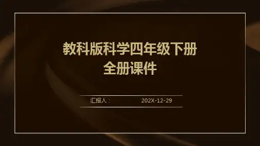 教科版科学四年级下册全册课件