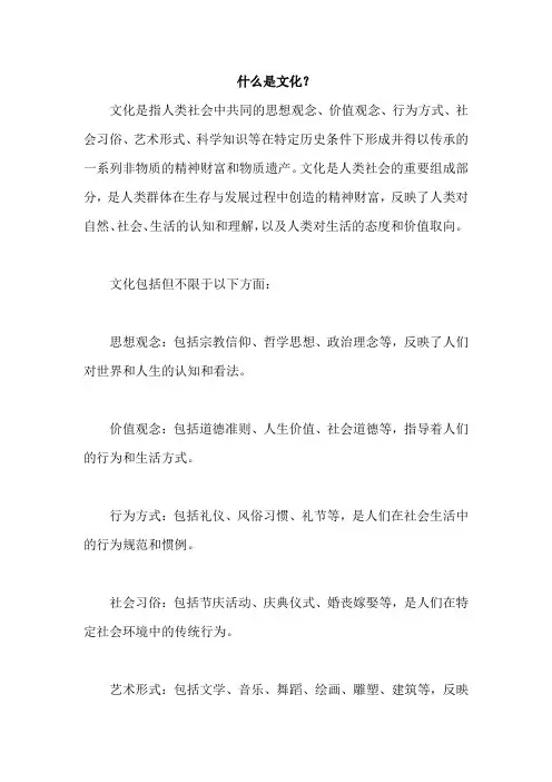 什么是文化