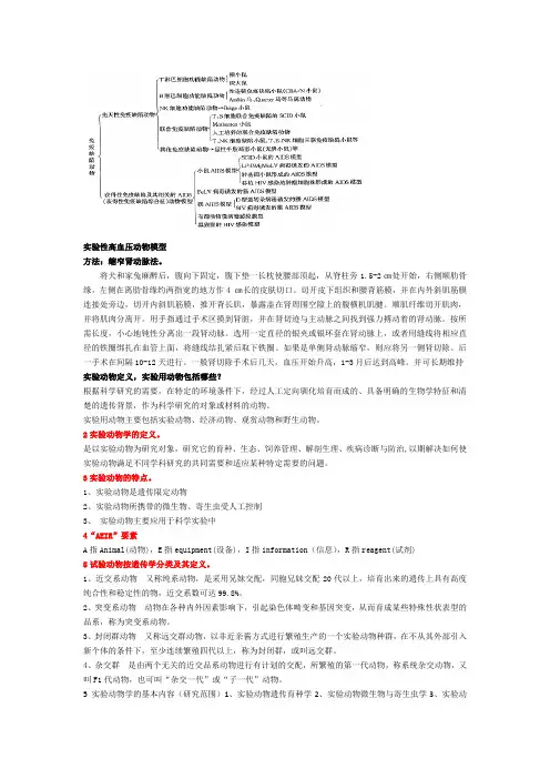 实验动物重点整理