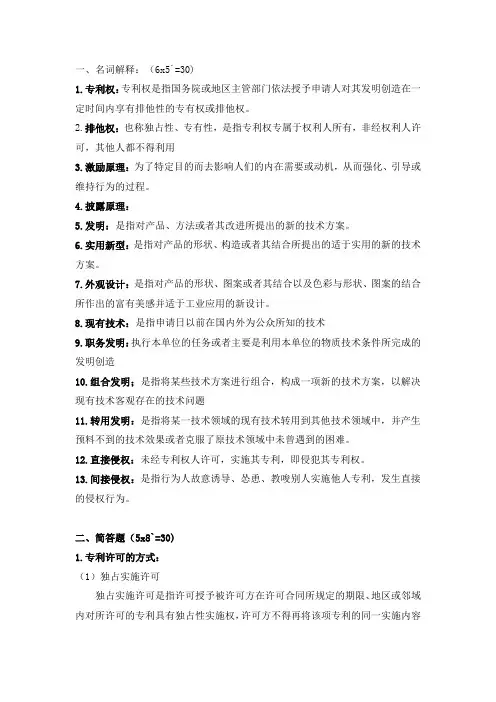专利法整理