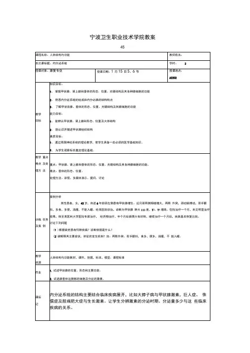 内分泌系统教案.