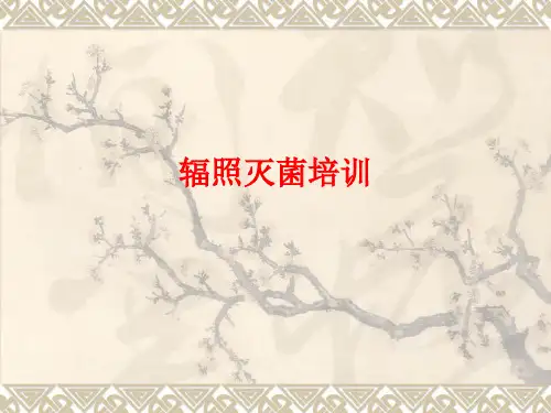 [课件]辐照灭菌培训PPT
