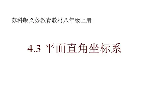 平面直角坐标系