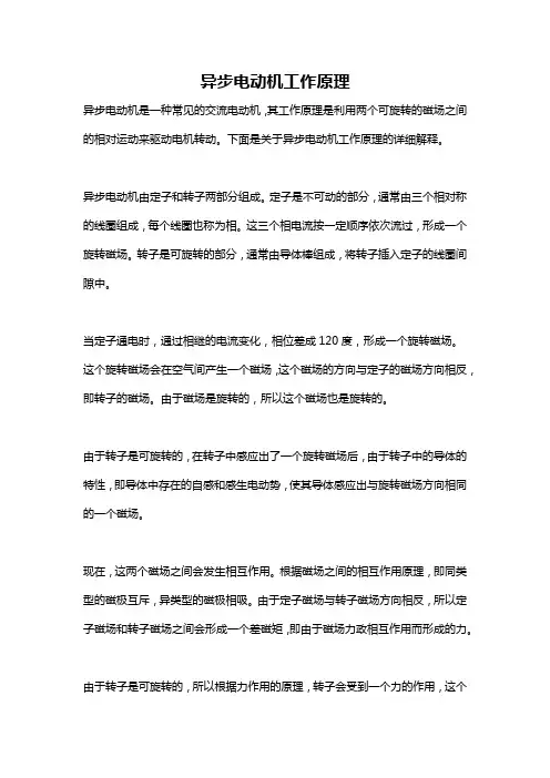 异步电动机工作原理